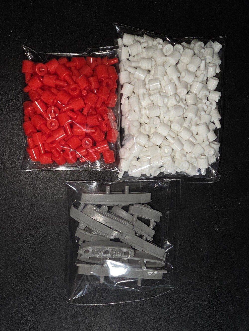 Battleship 10 Ships Red White Pegs Replacement Pieces Parts